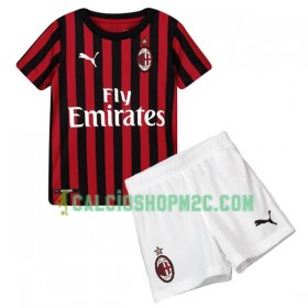 AC Milan Bambino Maglia Prima 2019/2020 Manica Corta (+ Pantaloncini)
